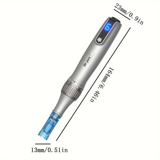 Dr.Pen M8S Microneedling Pen Professional Skin Care Kit - Electric Derma Pen with 20pcs 0.25mm Round Nano Cartridges, Collagen Induction Therapy Beauty Tool for Face & Body