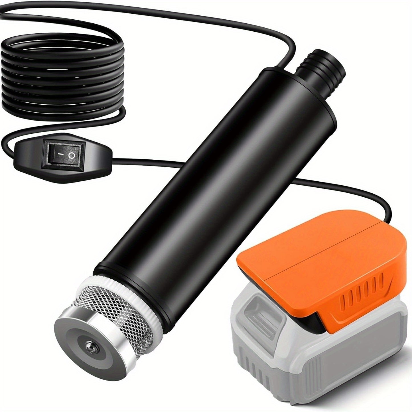 Cordless Submersible Water Pump for Dewalt 20V/60V Battery, 635GPH Portable Transfer Water Pump for Camping Tub Garden RV Pond Draining Job Sites(No Battery)