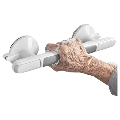 1pc Safety Handrails for Seniors - Easy Installation Without Drilling, Featuring Non-Slip Surfaces for Bathrooms, Equipped with Strong Suction Cups, Made of Durable Plastic, Ideal for Use in Bathrooms, Kitchens