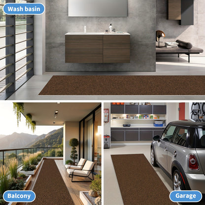 A Single Roll of Long Runner Rugs That Are Thick And Non-Slip, Measuring 23.23inch in Width And 4Mm in Thickness, Suitable for Various Spaces Such As Kitchen Floors, Bathrooms, Stairs, Pools