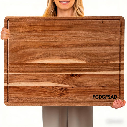 King Size 30/24/20 Inch Wooden/bamboo Cutting Board with Juice Trough, Thick Akashi Butcher Board, Kitchen Akashi Cutting Board, Large Restaurant Cheese Board, Food Preparation and Dining Board, Dietary Vegetable and Cheese Cutting Board