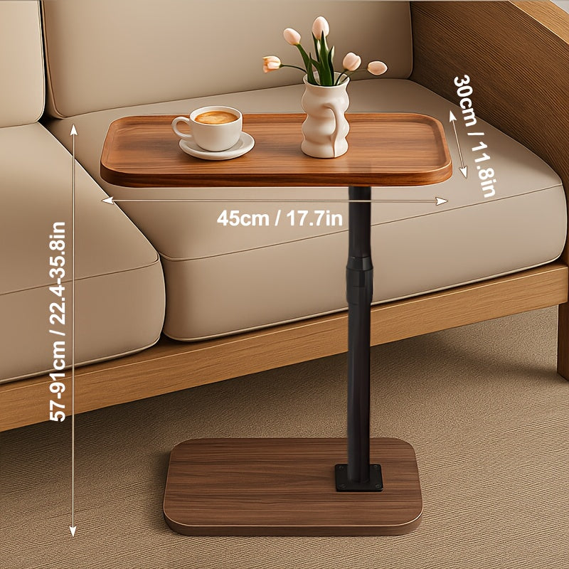1pc Light Luxury Vertical Shelf, Computer Desk.Lifting Design, Free Adjustment, Concave Desktop, Not Easy to Slip, Suitable for Vase, Aromatherapy, Remote Control, Headphones, Books And Other Sundry Storage, Independence Day/Graduation Gift