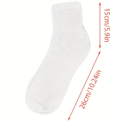 12 Pairs Diabetic Low Cut Socks Non Binding Cushioned Seamless