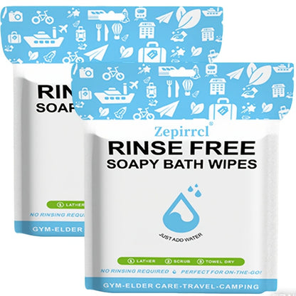 50/125pcs Disposable Bath Wipes That Clean The Body Quickly Without The Need for Rinsing Or Showering. Ideal for Travel, Outdoor Activities, Camping, Swimming, Fitness, And Outdoor Work. A Convenient Bathing Tool Measuring 11.81*11.81inch.
