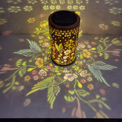 New Solar Hummingbird Lantern, IP65 Garden Decoration, Upgraded Painted Butterfly Lantern, Spotlight, Mother's Day Gift for Female Mothers And Grandmothers. Suitable for Yard, Patio, Backyard, Porch, Christmas Decoration.