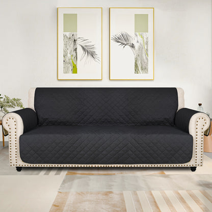 Universal Fit Sofa Slipcover Protector , Washable, Recliner & Loveseat Compatible, Elastic Strap, Pet-Friendly, Easy-On Design For 3, 4 Seater Sofas In Living Room.