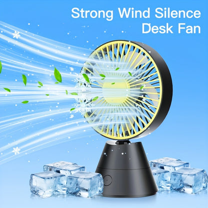 A Desktop Fan That Can Swing Automatically, Portable Fan, 1800mAh/USB Rechargeable Battery, Suitable for Home, Office, Dormitory, Outdoor And Travel Lightweight Portable Cooling Birthday/summer