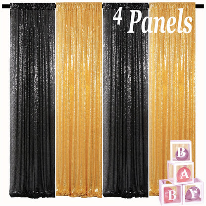 Shinybeauty Sequi Curtains 4Panels 2Ft X 8Ft Royal Blue Party Decoration Wedding Backdrop Curtains Glitter Background Backdrop Shimmer Curtain Backdrop 2 Colors Theme Curtains PHOTO BOOTH BACKDROP CURTAIN