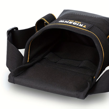 Tool Belt Pouch Heavy Duty Electrician | Adjustable Strap Multi-Compartment Organizer with Zipper | Professional Tool Bag for Plumbers Mechanics Electricians Equipment Storage