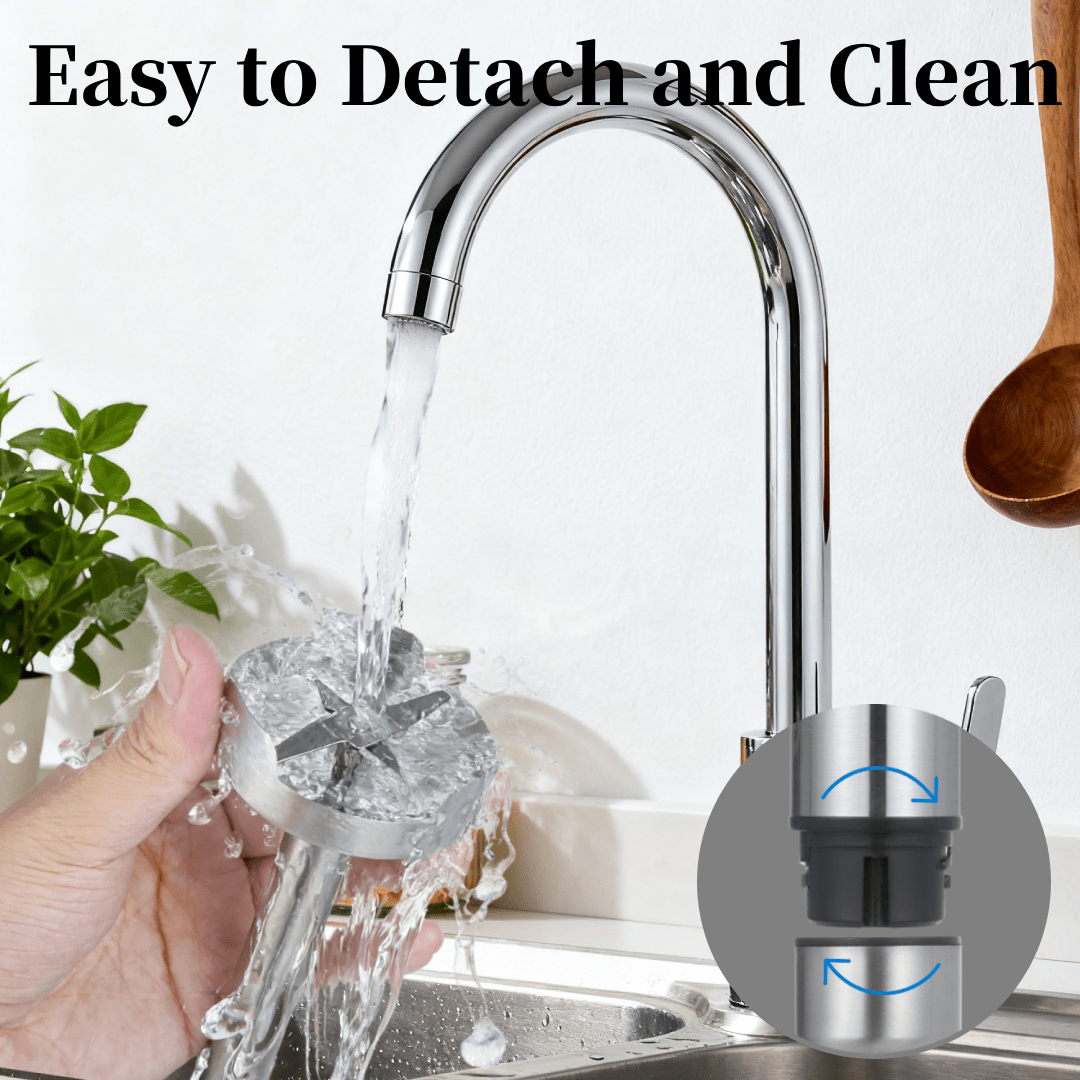 【800W Heavy Duty】5-in-1 Immersion Hand Blender with Variable Speed – Stainless Steel Stick Mixer with Whisk, Frother, 1000ml Cup, 450ml Chopper – for Smoothies, Soup, Meat