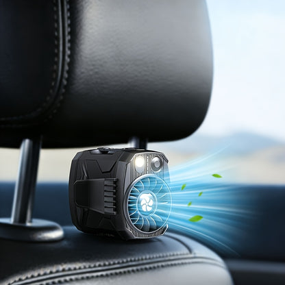 2026 INSKAM USB Rechargeable Clip-on Personal Car Fan - Mini Portable Quiet Cooling Fan with Adjustable Speed & Battery-Operated, Flexible Tripod Design for Better Cooling On Car Seats/Sun Visors, Ideal for Car/Truck/SUV/Treadmills & Travel