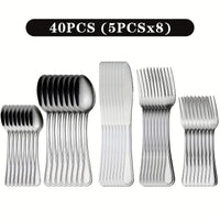 40pcs, Silvery