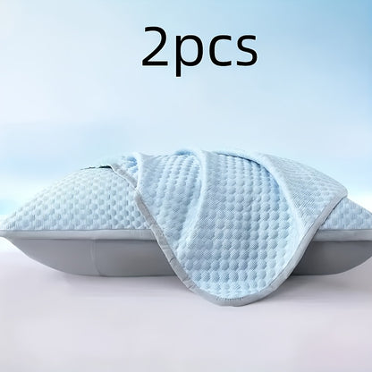 Two Brand New Three-Dimensional Ice Bean Pillow Covers Without Inserts, Perfect for Keeping Cool in an Air-Conditioned Bedroom During The Summer, And They Are Machine Washable