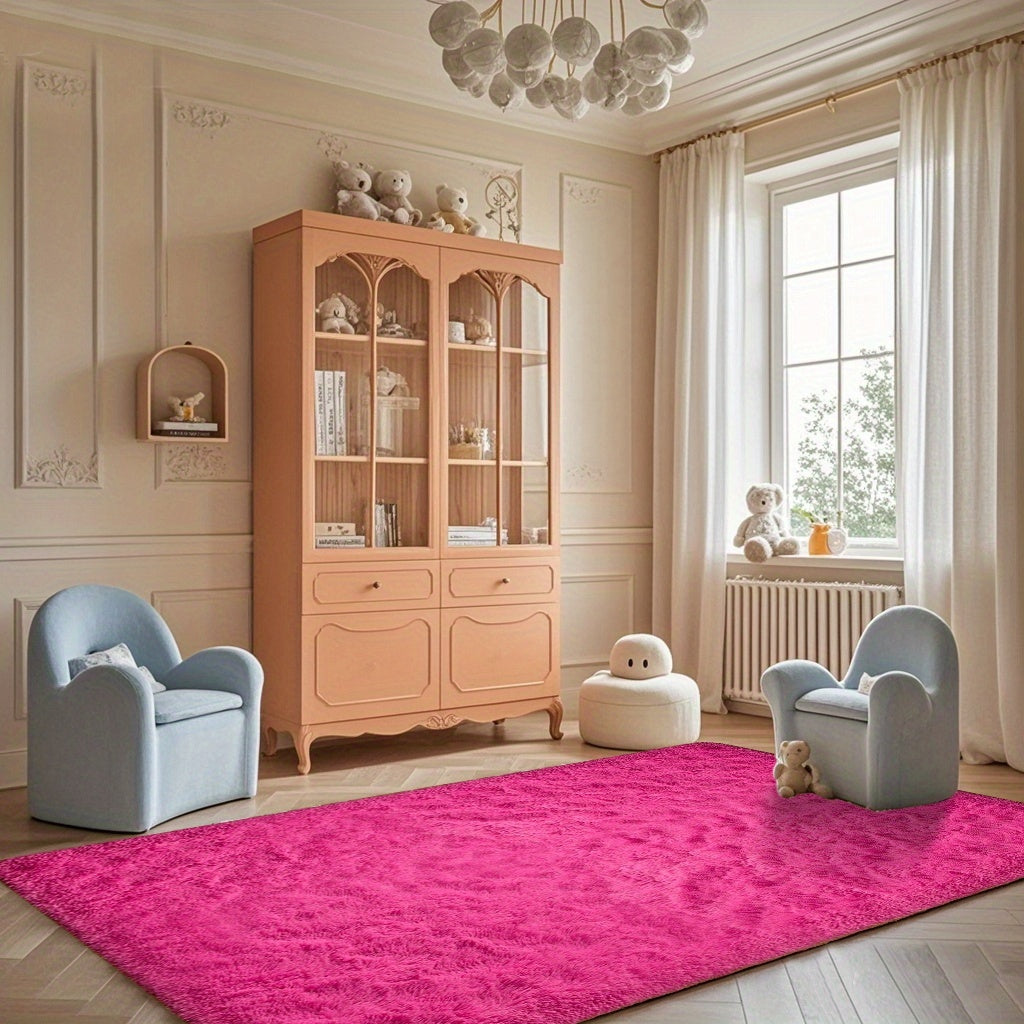 Fluffy Area Rug Large Soft Shag Carpet for Living Room Bedroom – Non-Slip Ultra Thick Plush Floor Mat, Multiple Sizes & Colors, Home Decor