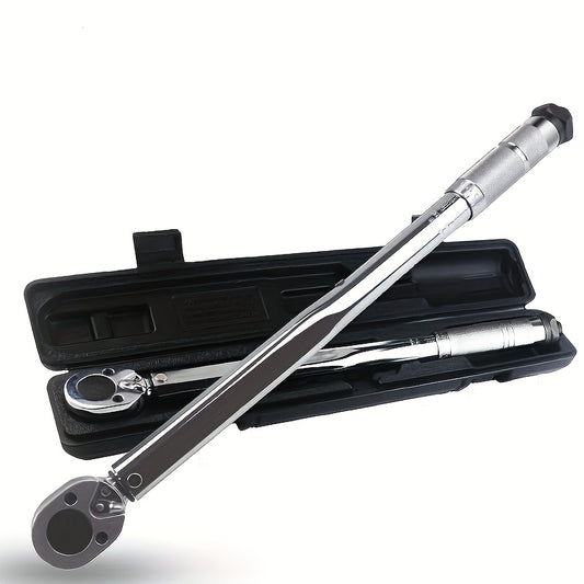 Torque Wrench Adjustable Drive 3/8" & 1/2" - Preset Click Torque Wrench for Automotive, Bike & Bicycle Maintenance, Ratchet Wrench with Dual Scale, Accurate & Durable, Gift for Husband & Car Enthusiasts