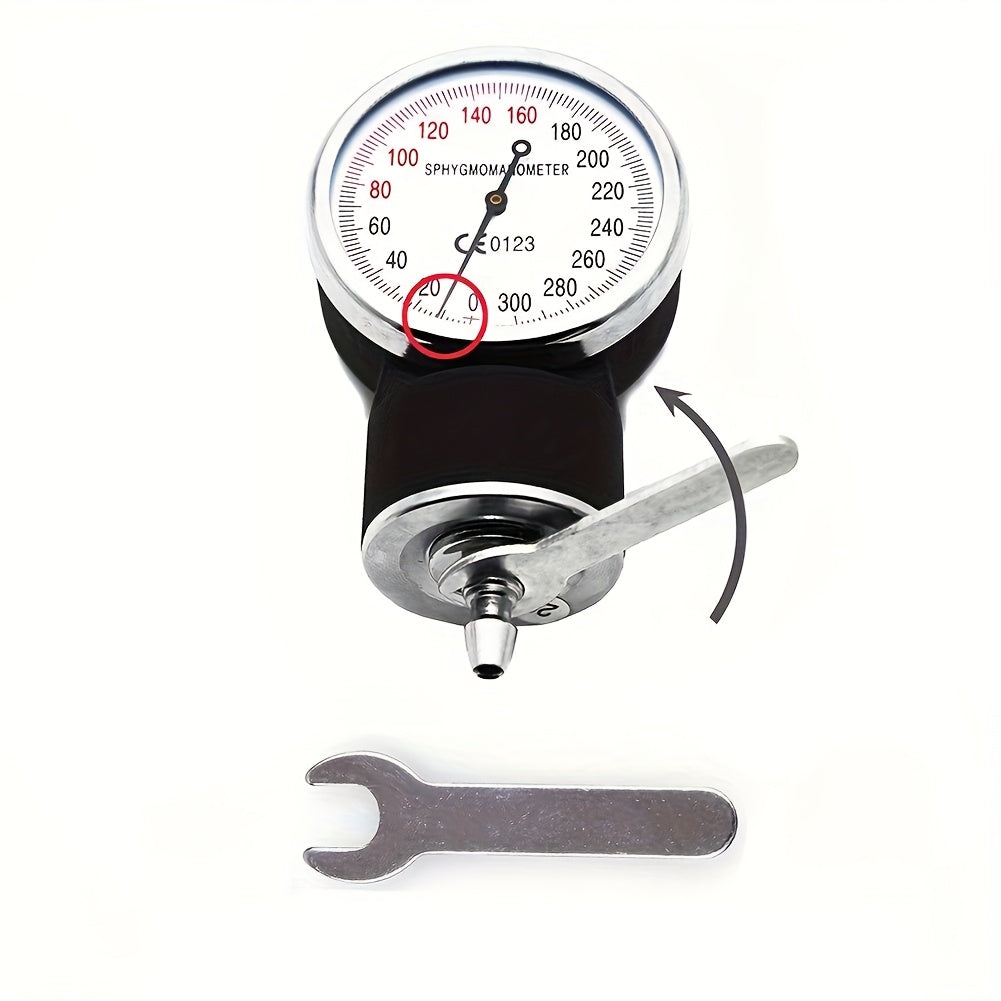 Professional Aneroid Sphygmomanometer with Stethoscope - Adult Sized BP Cuff 10"-16", Includes Case, Navy Blue & Black, No Battery Needed, Portable Blood Pressure Monitor for Home/Travel, Travel Health Essentials, Compact Design, Durable Construction, Eas