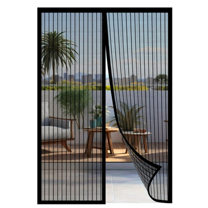 Magnetic Screen Door for Doorways – Heavy Duty Self-Sealing Mesh Door Screen with Magnetic Closure, Hands-Free, Pet & Kid Friendly, Durable Nylon, Fits Most Door Frames, Easy Install