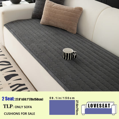 Bohemian Style Thickened Plush Sofa Cover - Machine Washable, Pet Friendly, Non-slip Sofa Cover, Suitable for Living Room, Bedroom, Office Decoration, Comfortable Sofa