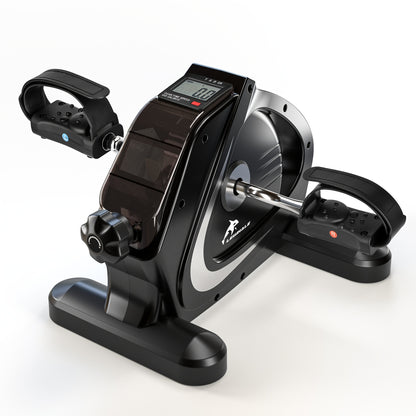 Portable Elliptical Trainer, Mini Exercise Bike For Home & Office, LCD Display, 8 Resistance Levels, Silent Anti-Slip Design, 350lb Capacity, For Arm & Leg Pedal Training, Ideal For Home, Office & Seniors