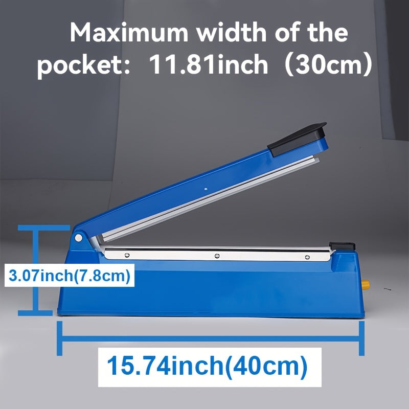 Impulse Heat Sealer 8" & 12" | Adjustable Temperature Poly Bag Sealing Machine for Plastic, Mylar, PE & PP Bags – Portable Manual Heat Sealer for Home, Restaurant, Retail & Food Storage
