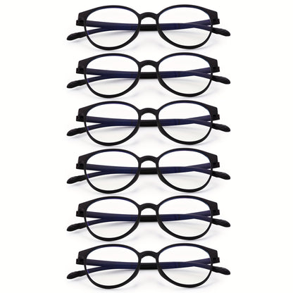 3Pack Rimless Reading Glasses for Women Blue Light Blocking Lightweight Metal Classic Computer Readers Anti Eyestrain