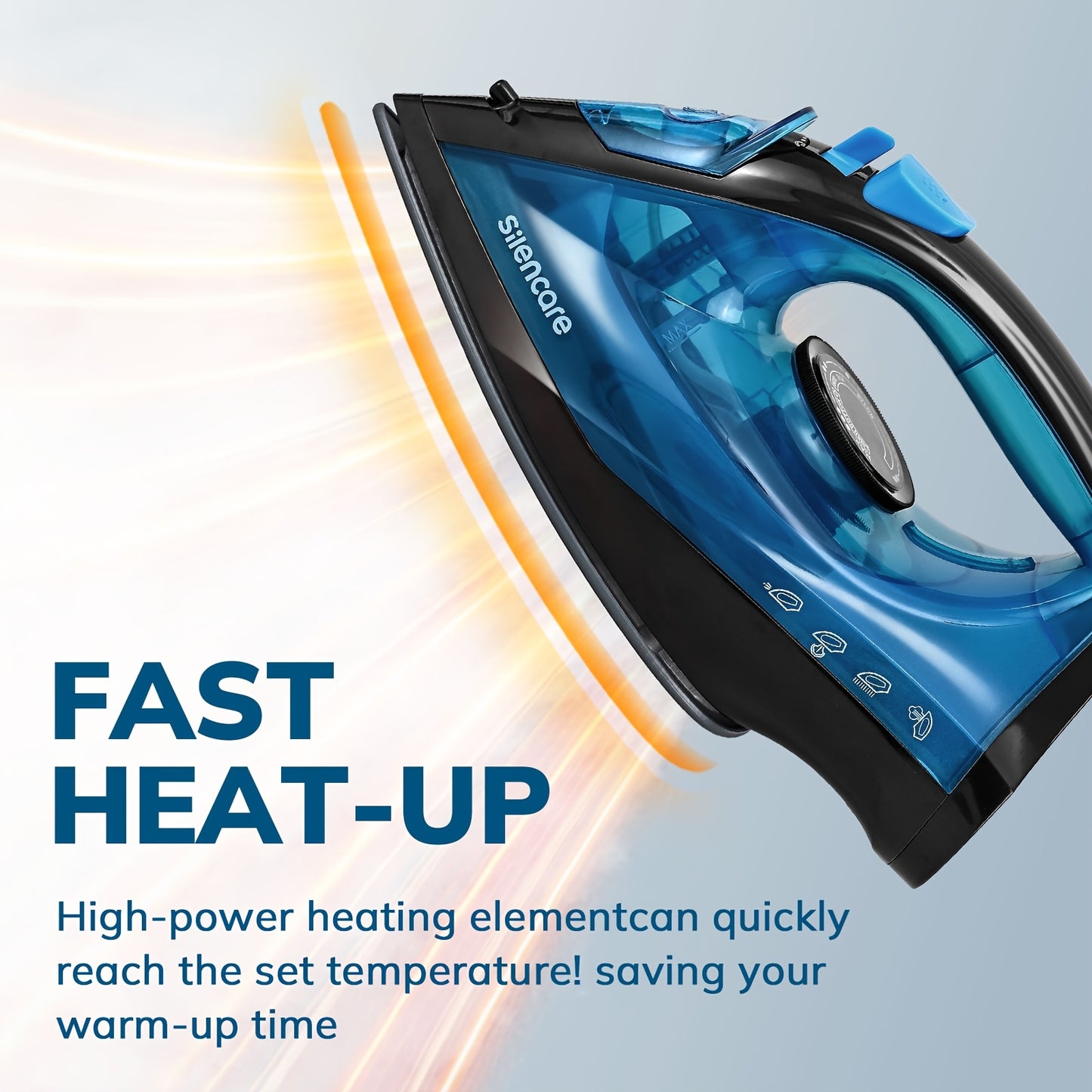 1pc Steamer for Clothes for Clothes Silencare Steam with Non-Stick Bottom Plate, High-Pressure Anti-Calc & Safety Protection, Adjustable Temperature & Steam Settings for Dry/Wet Clothes, Fast Heating (Travel Essential&travel Must Haves)