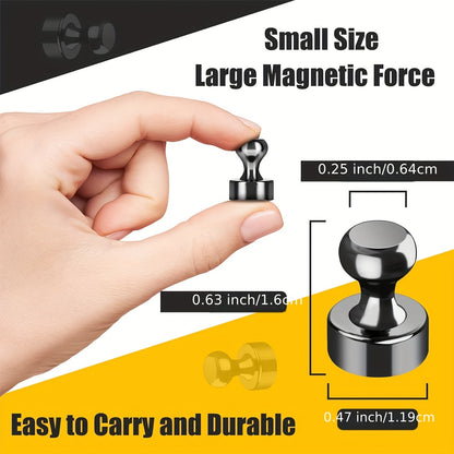 SIDIPER 40pcs Black Refrigerator Magnets Fridge Magnet, Superior Whiteboard Magnets, Fridge Magnets Adults, Small Magnets for Kitchen, Office, Locker