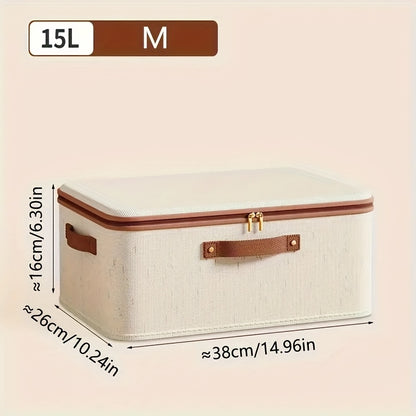 2 Pack Foldable Storage Bins With Lids- Large Capacity, Space Saving Storage Organizer For Clothes, Blankets, Books, Under-Bed Storage