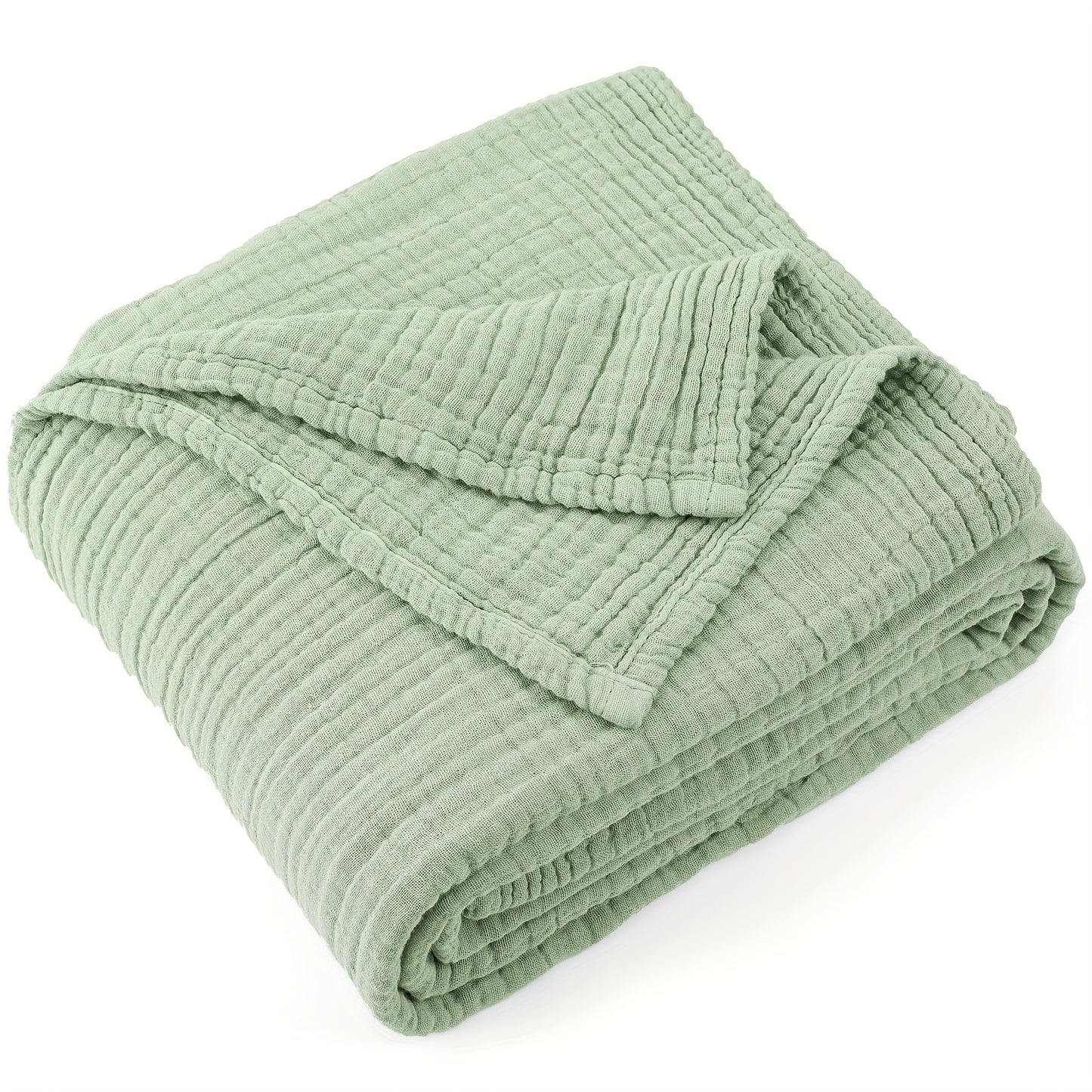 100% Cotton Muslin Blanket 6 Layers | Breathable & Lightweight, Soft Gauze, All-Season, Multipurpose, Perfect for Couch and Bed, Ideal Valentine'S Day and Holiday Gift, Machine Washable, Mixed Colors