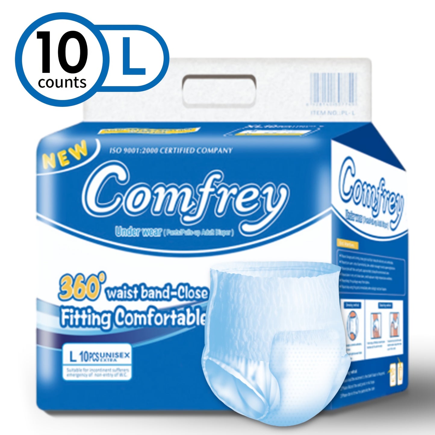 10/20pcs Adult Incontinence Underwear for Women & Men, Overnight Bladder Control Underwear Disposable Pull Ups, Slip-On Protection Briefs, Maximum Coverage & Absorbency