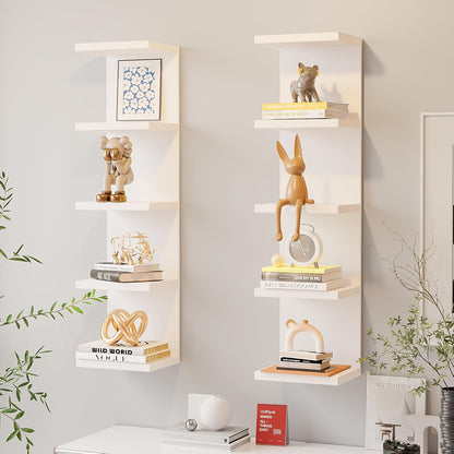 Upgraded/New Thickened Five-layer Suspended Wall Rack, Wall-mounted Storage Rack, Wall Decorative Items, Space-saving Wall Storage Rack, Easy to Install, 31.5 Inches High, Suitable for Bedrooms And Living Rooms - A Practical Wall-mounted Rack