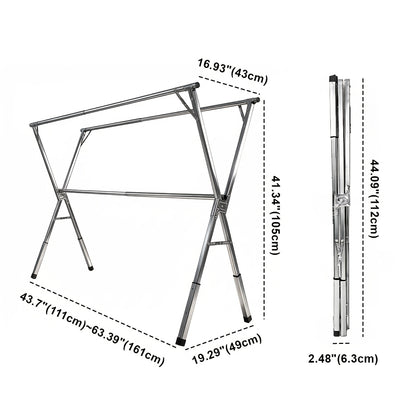 Foldable Clothes Drying Rack Outdoor Indoor, Drying Rack Clothing Collapsible, Adjustable Laundry Drying Rack, Heavy Duty Stainless Steel Clothesline, for Clothes, Blankets And Bedding, Drying Racks