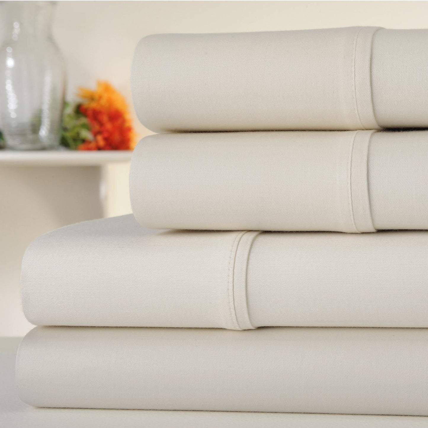 1000 Thread Count Pure Egyptian Cotton Sheet Set - Elasticized Deep Pocket All Around, Incredibly Soft and 16 inch Pocket Depth