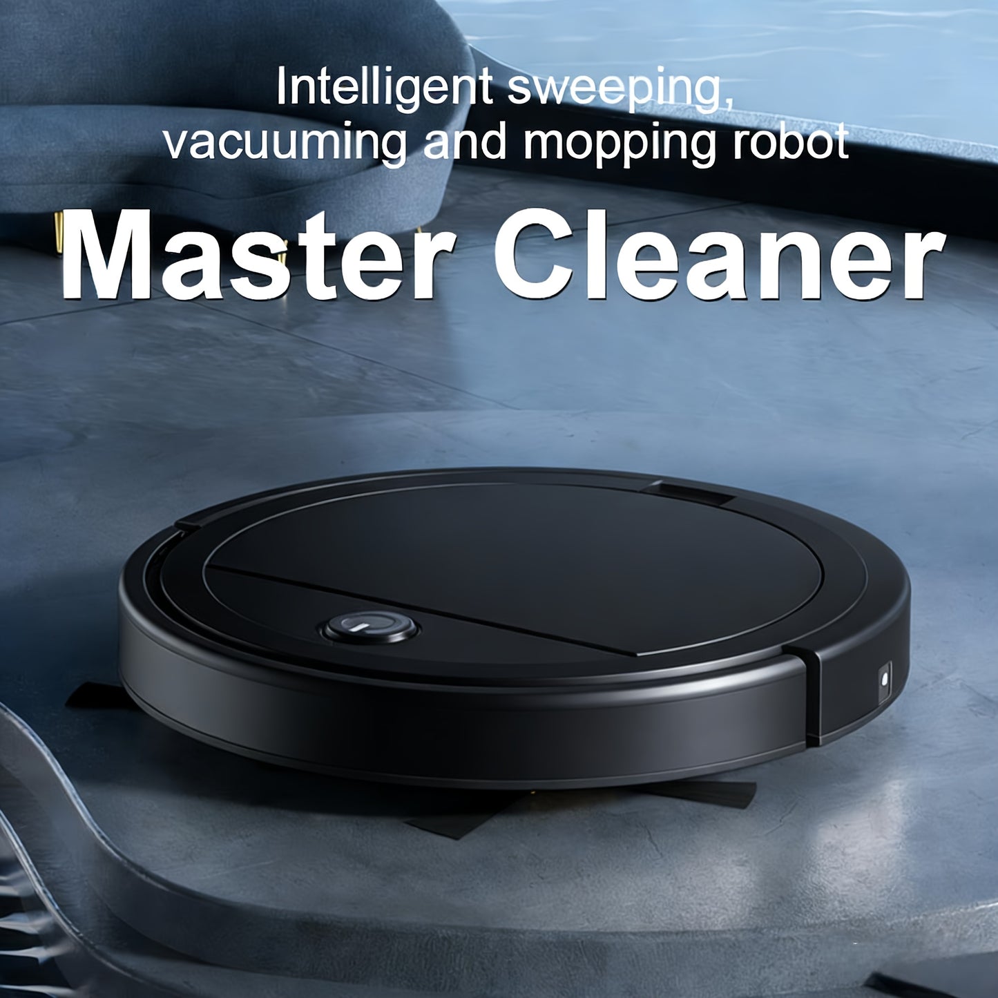Three-In-One Vacuum Cleaner, Suitable for Floor Cleaning, Pet Hair Cleaning, Paper And Garbage Cleaning, Multi-Functional Robot Vacuum Cleaner, 2000Pa Suction, 150 Minute Life, Powerful Cleaning