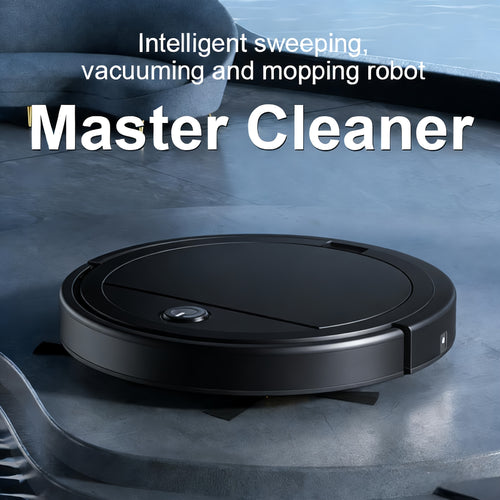Three-In-One Vacuum Cleaner, Suitable for Floor Cleaning, Pet Hair Cleaning, Paper And Garbage Cleaning, Multi-Functional Robot Vacuum Cleaner, 2000Pa Suction, 150 Minute Life, Powerful Cleaning