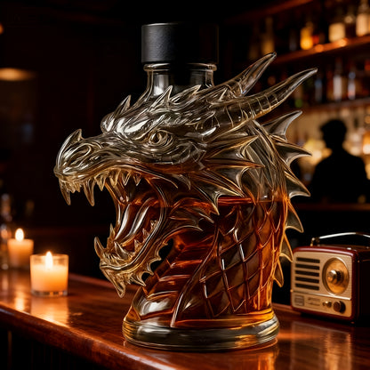 A Uniquely Designed Wine Decanter with a 3D Design, 10.14oz Whiskey Bottle. Suitable for Home Decor, Restaurants, and as a Christmas or New Year Gift, It Is the Perfect Holiday Present
