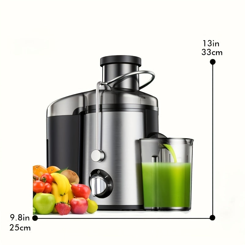 Compact Juicer for Fruits & Vegetables - Wide Opening for Easy Juice Extraction, BPA-Free, Dishwasher Safe, Easy to Clean, Healthy Lifestyle Juicer for Fresh Daily Juice & Tasty Beverages