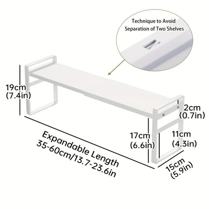 1pc Small Narrow Tall Shelf for Kitchen Windowsill Organizer Stackable Shelves Bathroom Sill Thin Shelves for Narrow Spaces Counter Top Racks Scalable Window Plant Rack, Standing Shelf, Standing Shelf