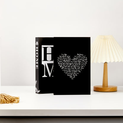 Faux Books Decor Set of 3, Fake Decorative Books for Home Decor Shelf Styling, Industrial Style Artificial Book Props, Modern Minimalist Bookshelf Decoration for Living Room Office
