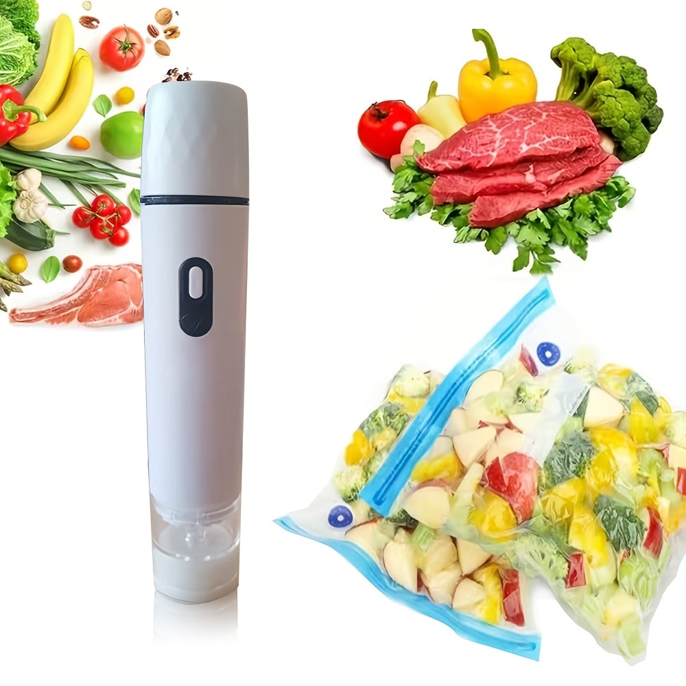 for food Vacuum Sealer (Vacuum Machine + 15 Vacuum Bags) Powerful Handheld Vacuum Machine, Vacuum Sealing Machine For Food Storage, Vacuum Preservation Device, Portable for food Vacuum Machine, Vacuum Sealer