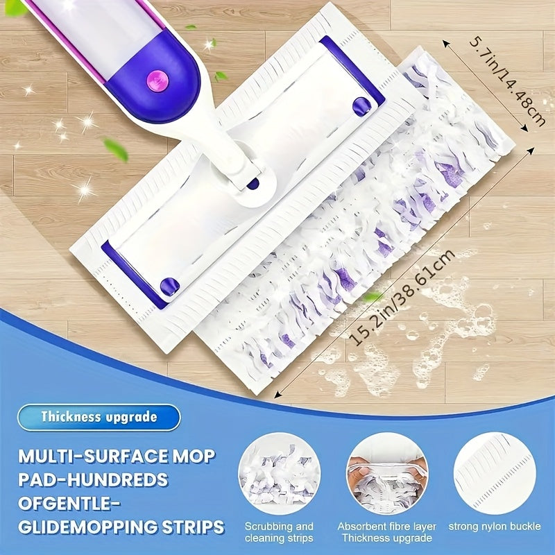 40pcs Disposable Power Mop Pads Replacement for Swifers Power Mop & Wood Mop, Power Mop Refill Pads Disposable for Multi-Surface Floor Cleaning, Thickened Super Absorbent Replacement Pads