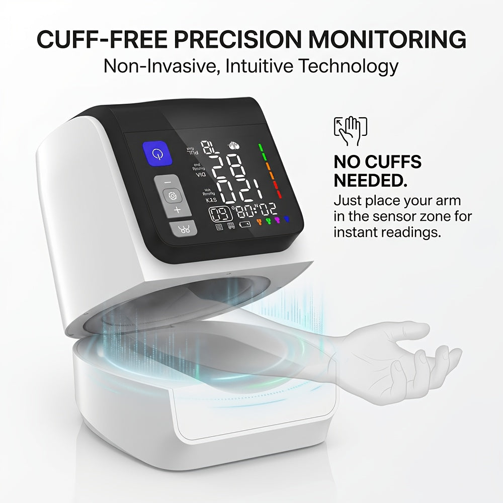 3-in-1 Blood Pressure Monitor for Home Use, Upper Arm Cuff (8.7-17 Inch), Large Display, 2-4 User Memory (Up to 199 Readings Each), Automatic Digital BP Machine - Basic/ Large Screen/ Cuff-Free