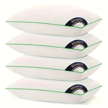 2/4pcs, Firm Supportive Sleep Pillow, Hotel-Grade Cool-to-the-Touch Feel, Filled with Premium Soft Fiber, Suitable for Back, Stomach, Or Side Sleeping Positions, Ideal Sleep Solution, Valentine's Day Gift, Presidents' Day