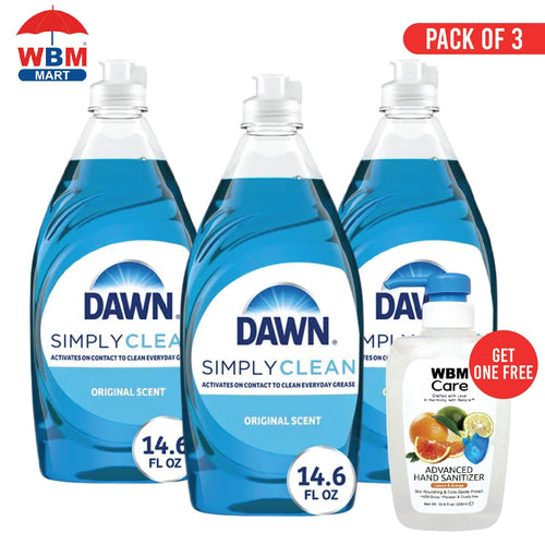 Dawn Ultra Dish Soap Liquid Dishwashing Detergent 14.6oz – Original Scent, Concentrated Grease-Cutting Formula, Gentle on Hands, Ideal for Plates, Pots, Pans & Glassware – Single, Value Pack & 3-Pack