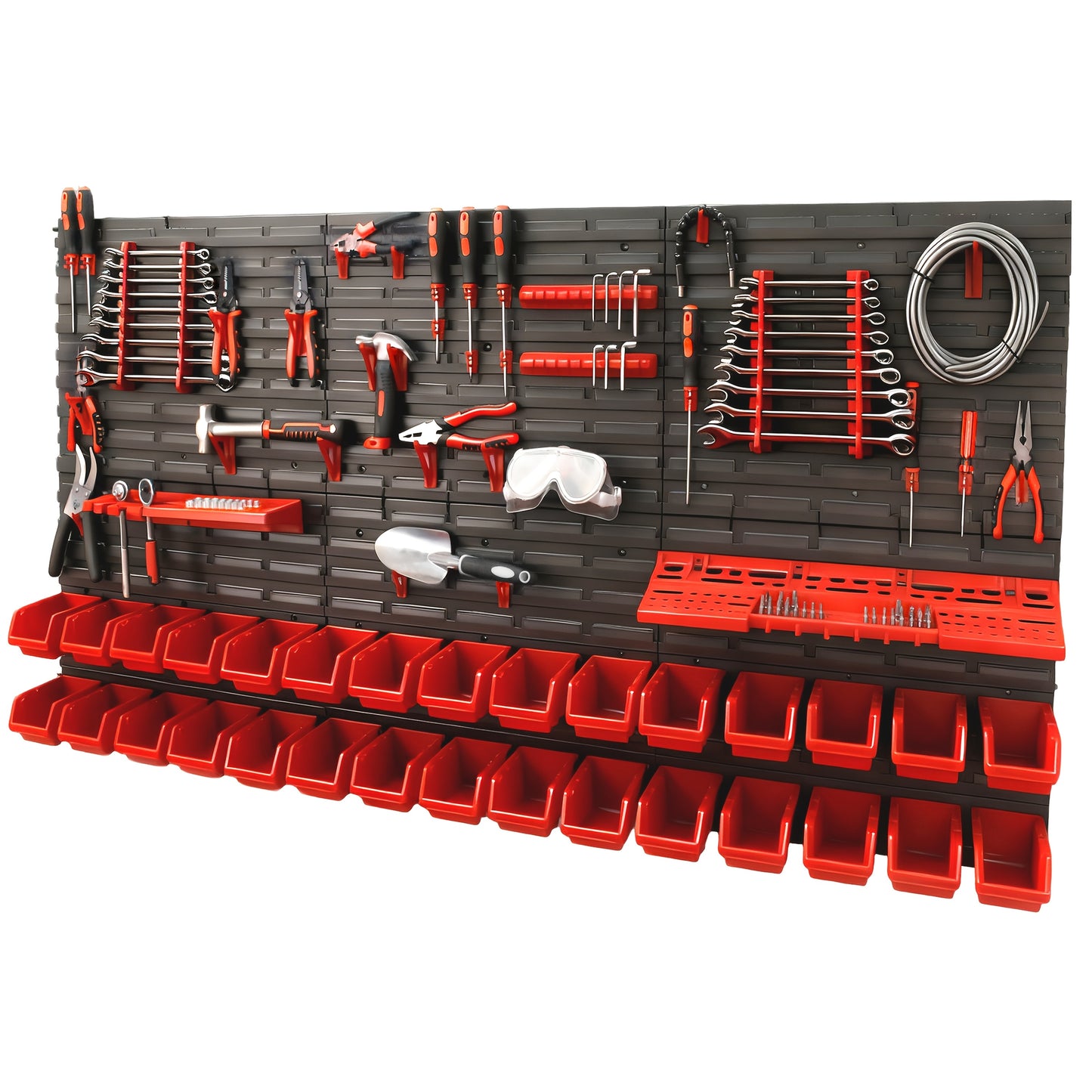 Large Tool Organizer, Wrench, Screwdriver, Drill Bit, Screw, Hammer Storage Rack, Garage Tool Organizer, Multi-functional Storage, A Gift for Family And Friends, Valentine's Day Gifts for Men, Boyfriends, Husbands, And Partners