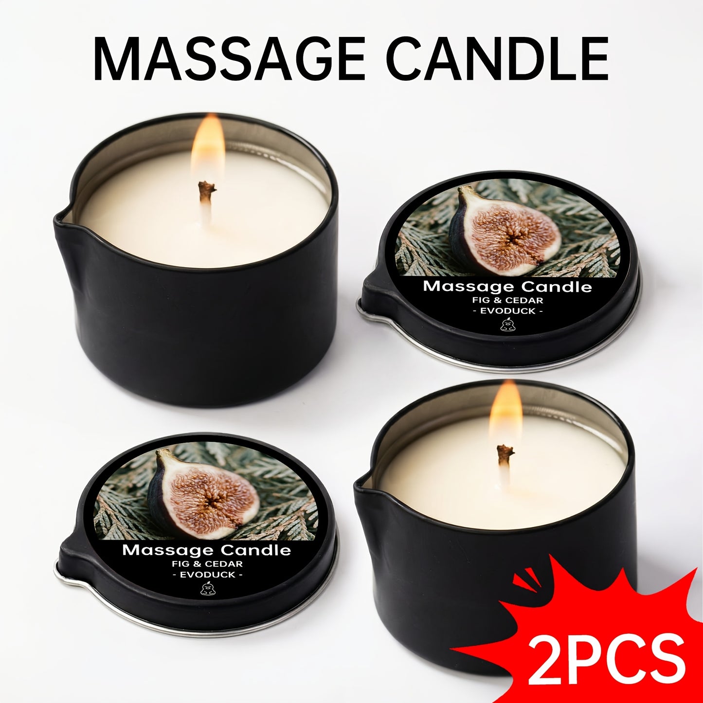 Luxury Soy Wax Candle 2-in-1 Massage Body Oil Essential Oil 20+ Scents 1pc 2pcs 6pcs Warm Moisturizing Lotion Spa Nail Salon Wedding Valentine Christmas Gift