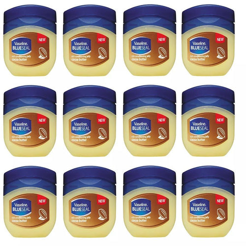 Cocoa Butter Moisturizing Jelly 50ml 12-Pack - Deep Hydration, Nourishing Body & Skin Care for Dry Skin | Bulk Value Set | Men & Women