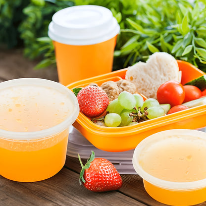 48pcs(24 Containers & 24 Lids) 16oz BPA-Free Durable Leakproof Deli Containers with Lids Set - Microwave & Dishwasher & Freezer Safe Stackable Sealed Fresh Container, Ideal Choice for Takeout Meal Preparation, Ready-to-Eat Packaging Kit