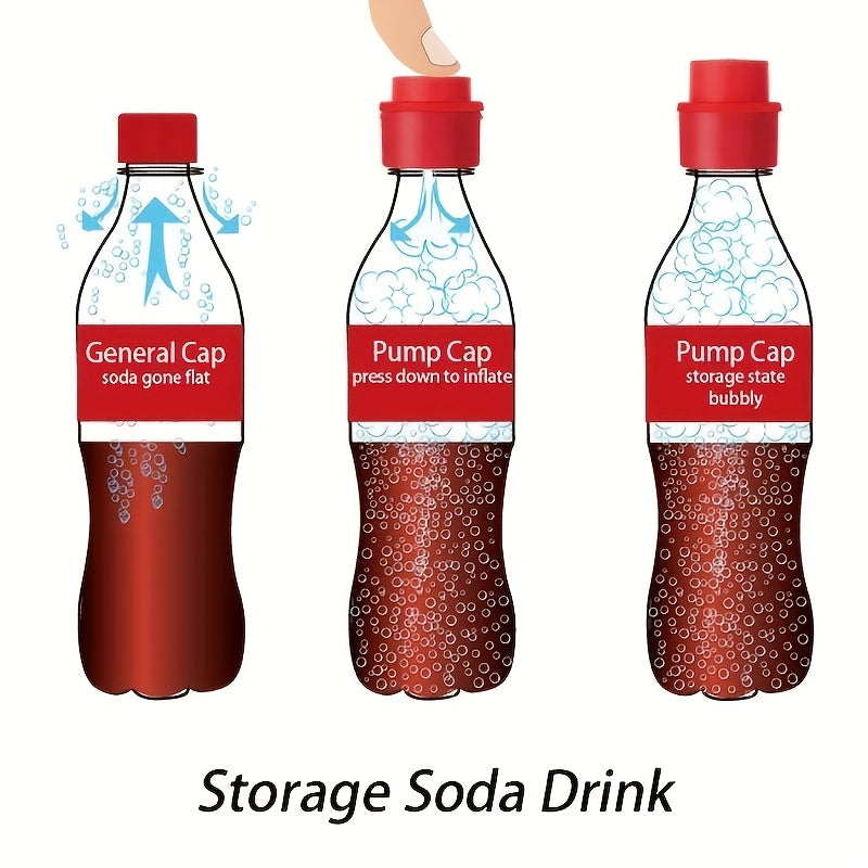 3-Pack of Soda Bottle Caps - Squeeze Caps to Restore Bubbles And Lock in Freshness - Leak-Proof Seal - Easy to Identify in Black, Red, And Black-And-Red Combinations - Suitable for Refrigerator, Travel, And Outdoor Use, The Perfect Christmas Gift