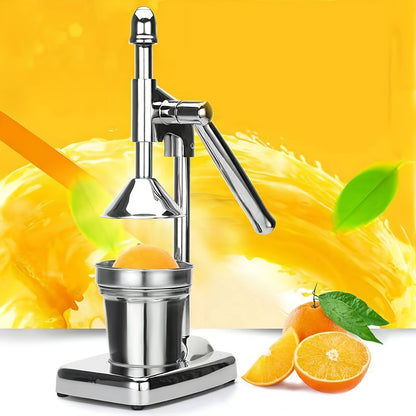Durable Manual Hand Press Orange Juicer Lemon Juice Fruit Squeezer Extractor, Heavy-Duty, Easy-To-Clean, Professional Citrus Juicer - Durable Stainless Steel Lemon Squeezer - Sturdy Manual Citrus Press